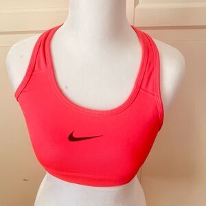 Nike Dry Fit Women's Orange Compression Sports Bra Small